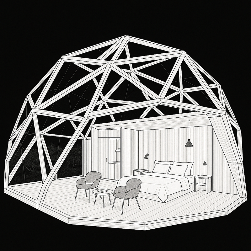 ANGULAR DOMOS MODELO LODGE DE 36M2